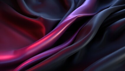 Fototapeta premium Elegant Draped Silk Fabric In Vibrant Colors