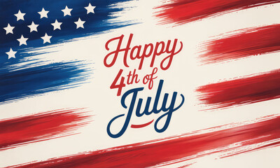 Patriotic july 4th background american flag design