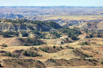 Naklejka premium badlands formations