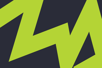 Geometric Bright Green Shapes