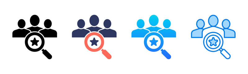 Competitive Analysis icon sheet multiple style collection