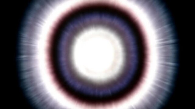 The dark circle shrank, white light emerged from within.