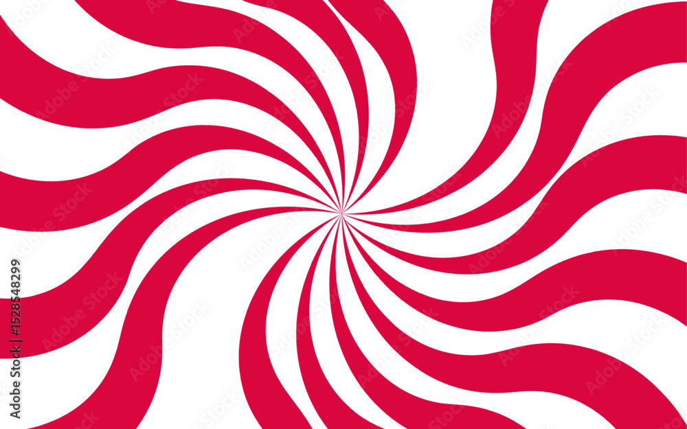 Poster Abstract vivid spiral pattern featuring alternating orange and white wavy radial lines. Dynamic, hypnotic vortex effect. Swirling lines twist outward with curvature with motion and energy.