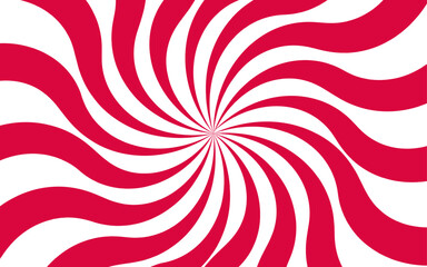 Abstract vivid spiral pattern featuring alternating orange and white wavy radial lines. Dynamic, hypnotic vortex effect. Swirling lines twist outward with curvature with motion and energy.