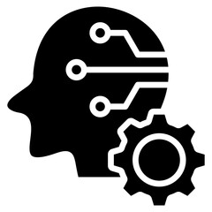 Artificial Intelligence glyph icon