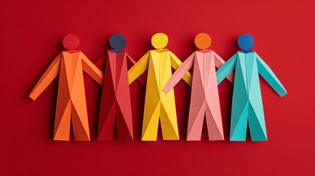 Team of people holding hands, symbolizing unity and connection in business and community