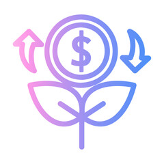 stock Line Gradient Icon