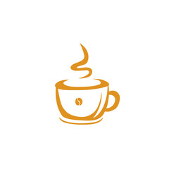 cup of coffee logo vector