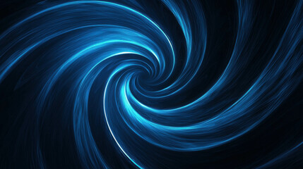 Vibrant Blue Swirling Light Effect, Abstract Motion Background for Digital Art, Technology, Creativity, and Design Inspiration