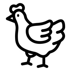 hen vector icon