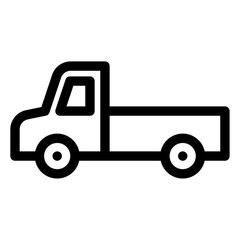 pickup truck icon vector