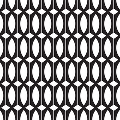 Seamless vintage abstract geometric decorative curve pattern
