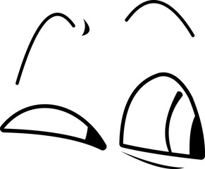 Cartoon Eyes Expression Icon