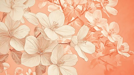 Delicate floral pattern background