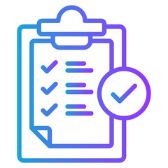 Listing gradient color icon