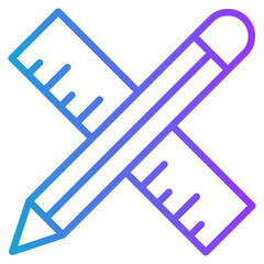 Measuring gradient color icon