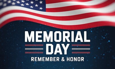 American flag memorial day image remember and honor