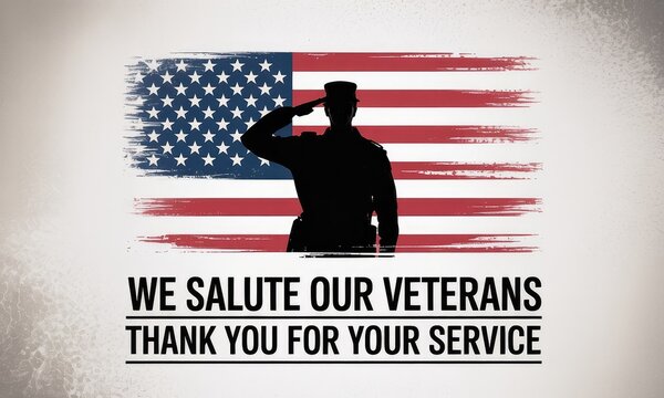 American flag soldier salute patriotism and military service graphic