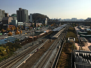 Fototapeta premium train station