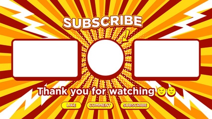 Red yellow comic style background for business