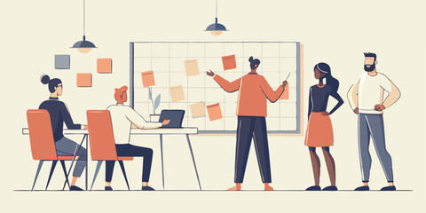 Team Brainstorming Session Collaborative Problem Solving and Idea Generation