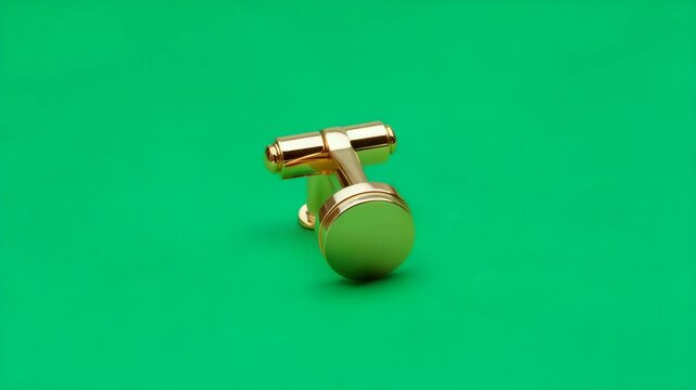 Gold-colored cabinet pull