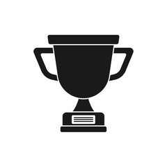 Trophy icon on white background.