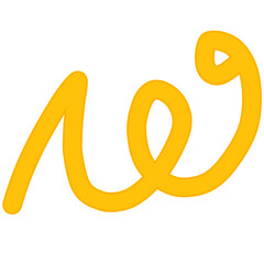 Abstract Scribble Letter W