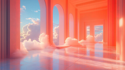 Unveiling the digital realm through the enigmatic cloud symbolizing advanced technology and data flow