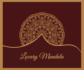 Luxury mandala background with golden arabesque pattern arabic islamic east style.decorative mandala for print, poster, cover, brochure, flyer, banner.