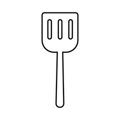 Versatile Kitchen Spatula Line Art Illustration for Cooking and Food Blogs