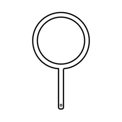 Simple Line Drawing of a Round Kitchen Sieve or Strainer