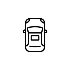 sunroof outline icon or sunroof label vector isolated. Best sunroof icon for websites, apps, or product relate about sunroof.
