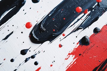 Abstract Art Canvas. Creative Color Splash with Bold Paint Strokes and Texture