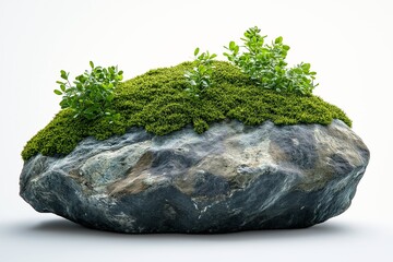 Lush Moss-Covered Stones. A Scenic Natural Landscape and Outdoor Decor Delight