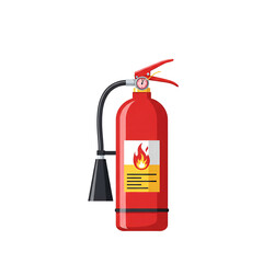 Red Fire Extinguisher Illustration
