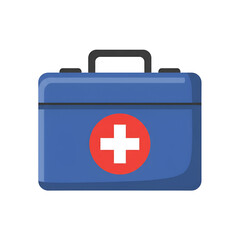Obraz premium Blue First Aid Kit Illustration