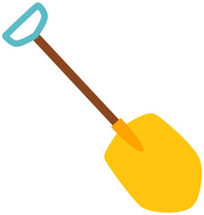 gardening shovel isolated on white