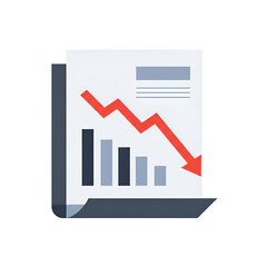 Falling Graph Illustration