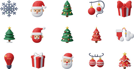 Holiday seasons icons festive cheer abound