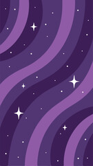 Abstract purple galaxy with stars vector illustration suitable for various design projects