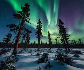 sunrise in the forest