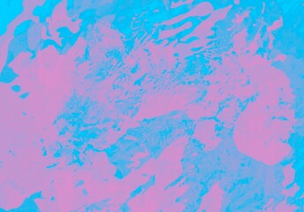Light blue and pink abstract paint watercolor background