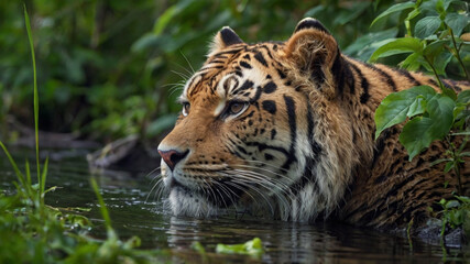 Fototapeta premium portrait of a bengal tiger