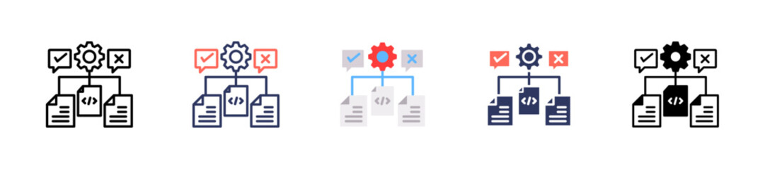 Testing Frameworks multiple icon