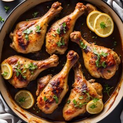 baked chicken drumsticks in honey mustard marinade