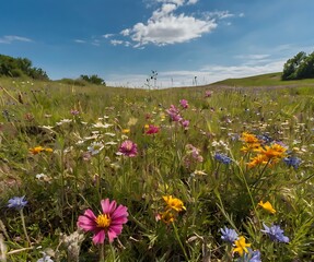 meadow with flowers