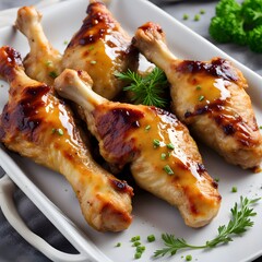 baked chicken drumsticks in honey mustard marinade