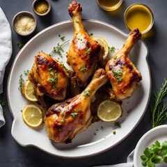 baked chicken drumsticks in honey mustard marinade