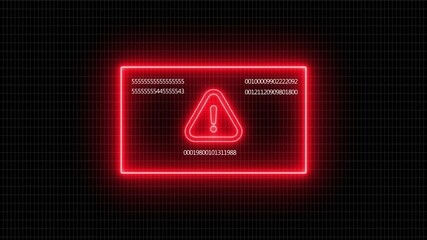 System hack security breach computer hacking warning message hacked alert blackmailing virus countdown until deletion ,concept of computer security, 4k Animation - Powered by Adobe